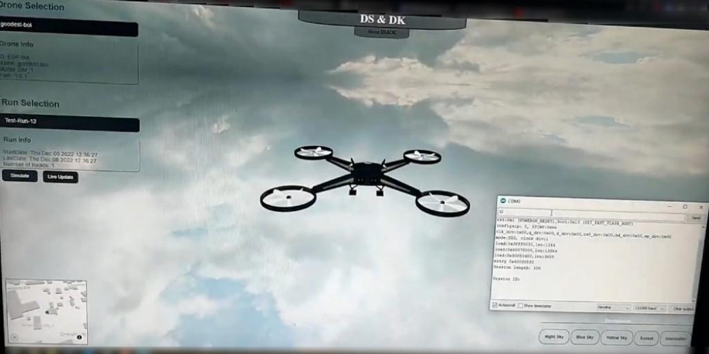 Hardware to track drone movments and render an accurate 3D model